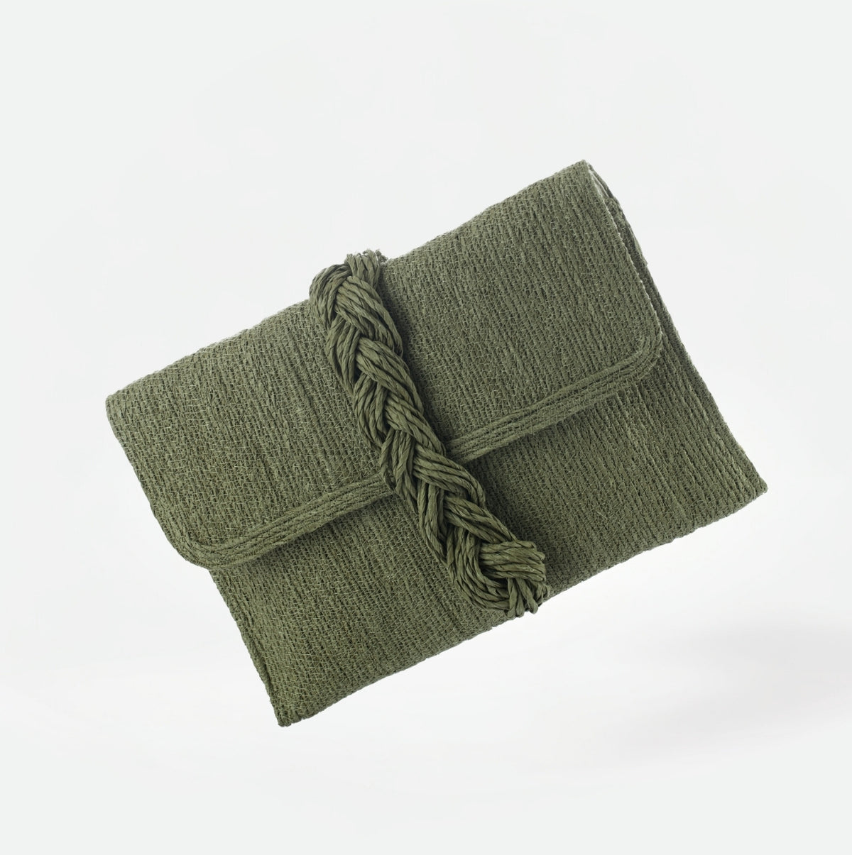 JOBONEL Trenzas Clutch - Palta Yeşil - Önden Görünüm