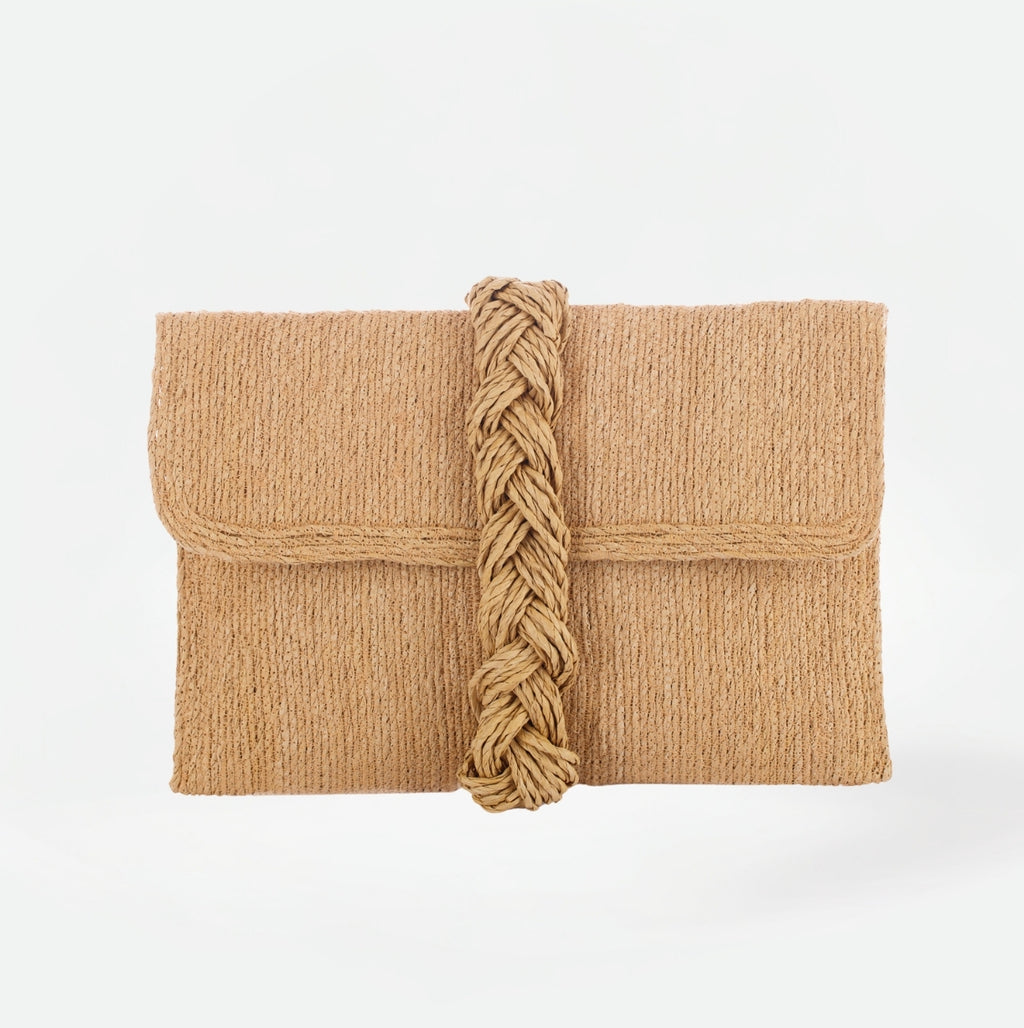 JOBONEL Trenzas Clutch - Naturel - Önden Görünüm