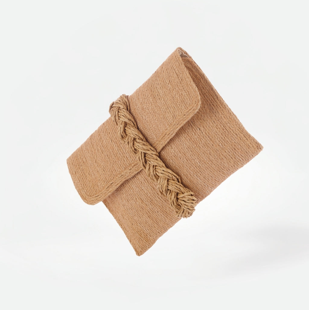 JOBONEL Trenzas Clutch - Naturel - Yan Görünüm